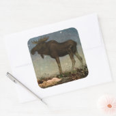 John Bauer - Skutt door Tuvstarr 1913 Vierkante Sticker (Envelop)