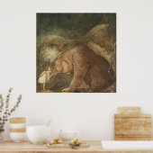 John Bauer - Slecht klein gebasse Poster (Keuken)