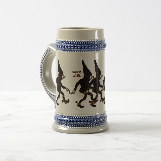 John Bauer Tomtenisse CC0577 Stoneware Beer Mok (Voorkant links)