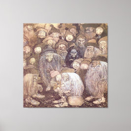 John Bauer Troll Art Canvas Afdruk