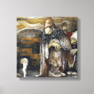 John Bauer Troll Canvas Afdruk