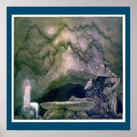 John Bauer Troll Moeder Poster