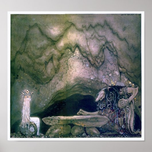 John Bauer Troll Moeder Poster (Voorkant)