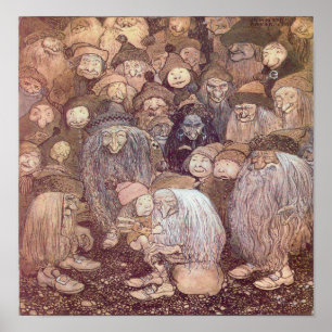 John Bauer - Trolls Poster