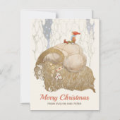 John Bauer Yule chèvre Julbocken Carte de Noël (Recto)