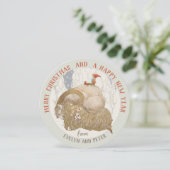 John Bauer Yule geit Julbocken kerstkaart (Staand voorkant)