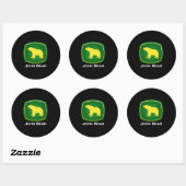 John Bear Ronde Sticker (Vel)
