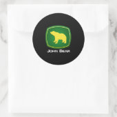John Bear Ronde Sticker (Tas)