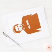 John Belushi Skiing Rechthoekige Sticker (Envelop)