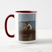 John Biglin in een Single Scull Mok (Links)