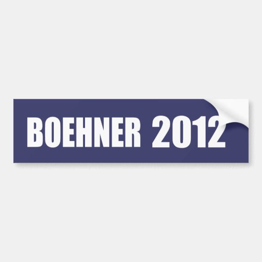 JOHN BOEHNER-verkiezingstandar Bumpersticker (Voorkant)