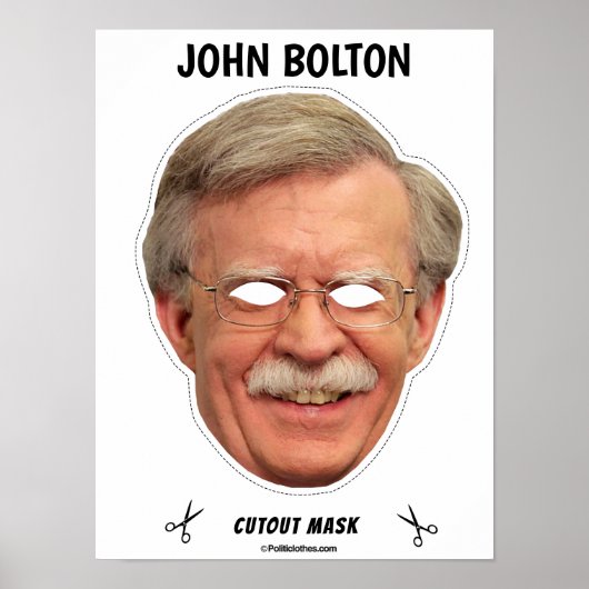 JOHN BOLTON Halloween Masker Poster (Voorkant)