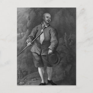 John Broughton, gegraveerd door F. Ross, 1842 Briefkaart