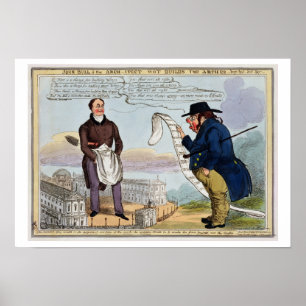 John Bull en de Architect Wot bouwen de Arches Poster