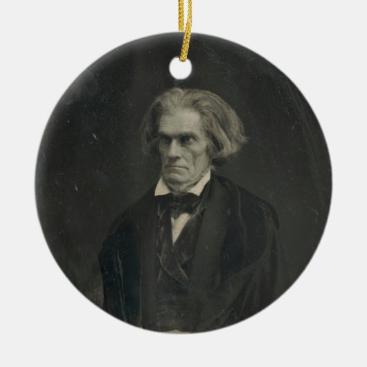 John C. Calhoun van Mathew Brady 1849 Keramisch Ornament (Voorkant)