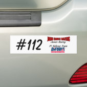 John Cable & James Racing Bumpersticker (Op auto)