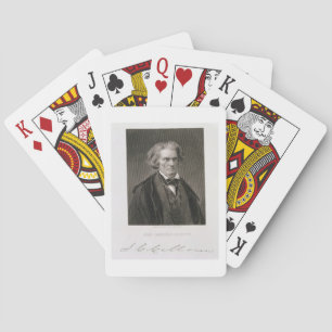 John Caldwell Calhoun, gegraveerd door Henry Bryan Speelkaarten