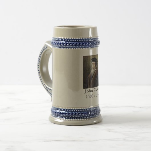 John Calvin Beer Mug - Série Réforme (Devant gauche)