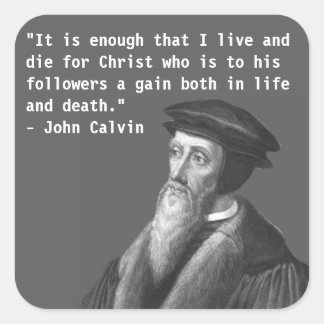 John Calvin (leven en dood) sticker