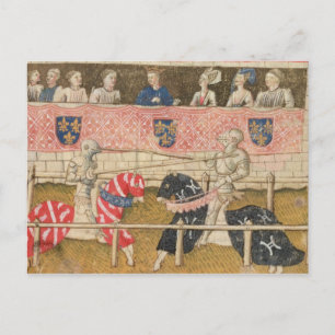 John Chalon of England and Lois de Beul of France Briefkaart