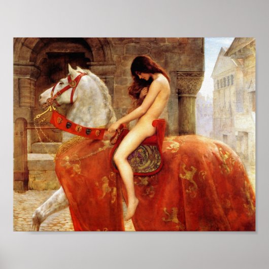 John Collier Lady Godiva Fine Art Poster (Voorkant)
