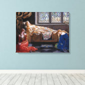 John Collier The Sleeping Beauty Canvas Afdruk (Insitu (Houten vloer))