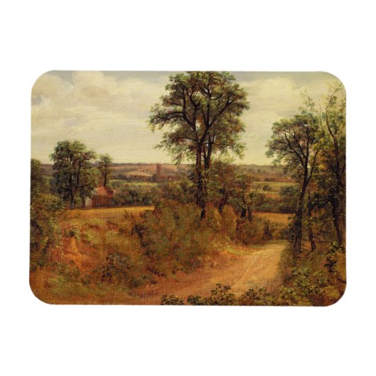 John Constable | A Lane nabij Dedham, c.1802 (olie Magneet (Horizontaal)