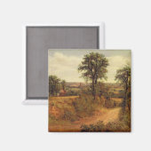 John Constable | A Lane nabij Dedham, c.1802 (olie Magneet (Voorkant / Achterkant)