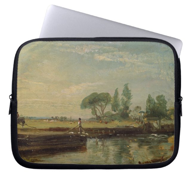 John Constable | A-schuur onder Flatford Lock, c.1 Laptop Sleeve (Voorkant)