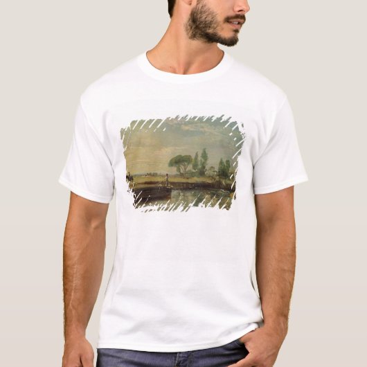 John Constable | A-schuur onder Flatford Lock, c.1 T-shirt (Voorkant)