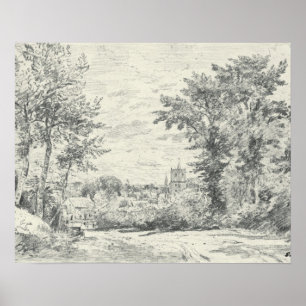 John Constable De ingang in Gillingham, Dor Poster