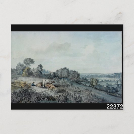 John Constable | De vallei van de Stour Briefkaart (Voorkant)