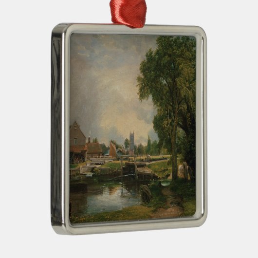 John Constable | Dedham Lock and Mill, 1820 Metalen Ornament (Rechts)