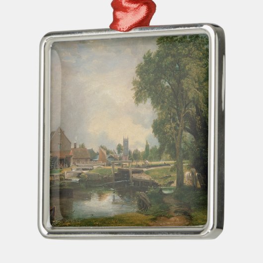 John Constable | Dedham Lock and Mill, 1820 Metalen Ornament (Links)