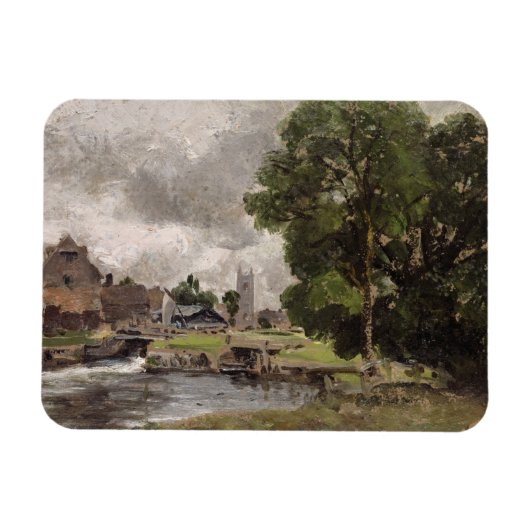 John Constable | Dedham Lock en Mill Magneet (Horizontaal)