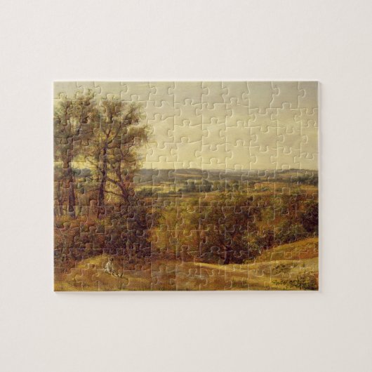 John Constable | Dedham Vale, c.1802 (olie op canv Legpuzzel (Horizontaal)