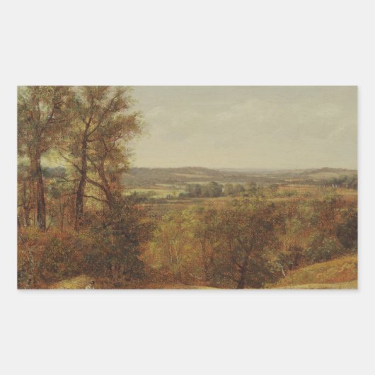 John Constable - Dedham Vale Rechthoekige Sticker (Voorkant)