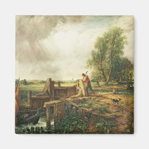 John Constable Een boot die een slot passeert Magneet