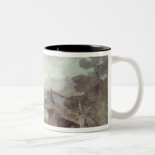 John Constable   Een brug over de Stour Tweekleurige Koffiemok