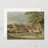 John Constable | Flatford Mill (olie op het paneel Briefkaart (Voorkant / Achterkant)
