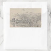 John Constable - Fulham Church Rechthoekige Sticker (Tas)