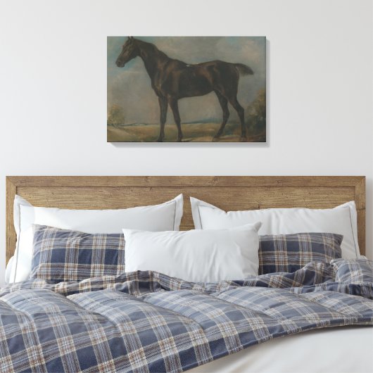 John Constable - Golding Constable's Black Riding Canvas Afdruk (Insitu (Slaapkamer))