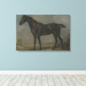 John Constable - Golding Constable's Black Riding Canvas Afdruk (Insitu (Houten vloer))