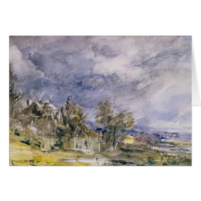 John Constable | Hampstead Heath de près de Well W (Devant horizontal)