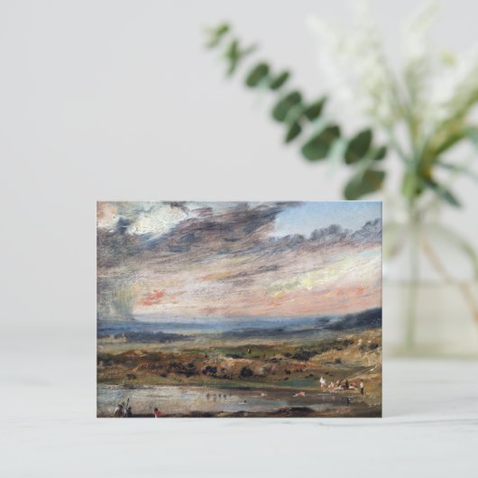 John Constable Hampstead Heath, met Pond en Bath Briefkaart (Staand voorkant)