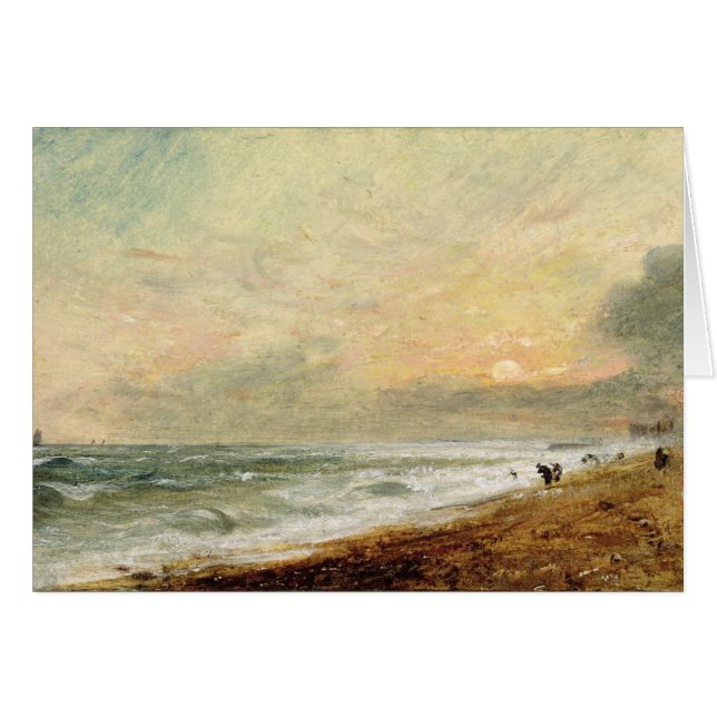 John Constable | Hove Beach, c.1824 (huile sur pap (Devant horizontal)