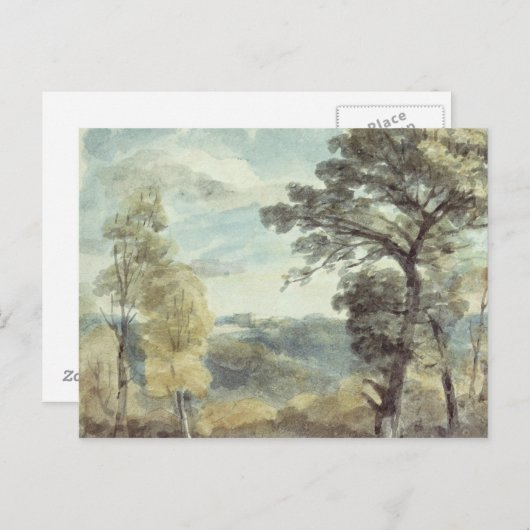 John Constable | Landschap met bomen en Pakistan Briefkaart (Voorkant / Achterkant)