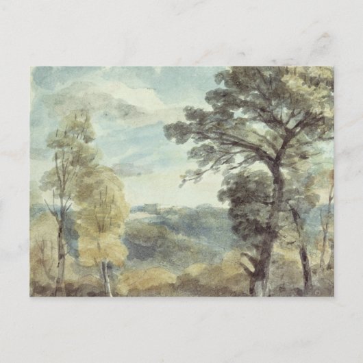 John Constable | Landschap met bomen en Pakistan Briefkaart (Voorkant)