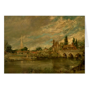 John Constable   Le pont de Harnham et Salisbu