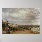 John Constable | Mariene parade en oude kettingpie Poster (Voorkant)